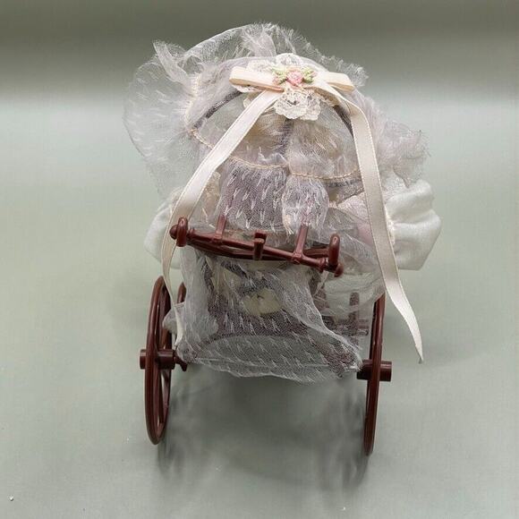 Vintage Rare 1976 Mattel 4 1/2" ROSEBUD Doll‎ LAVENDER LACE ROSE With Stroller - Picture 3 of 6